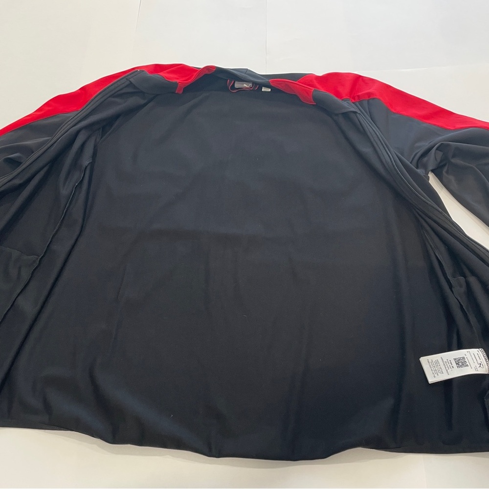 PUMA Scuderia Ferrari T7 Black Red Full Zip Pockets Racing Track Jacket (XL) - Picture 11 of 13
